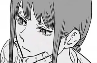 🤔 Makima Chainsaw Man anime, manga, chainsaw man, makima, character, portrait telegram sticker