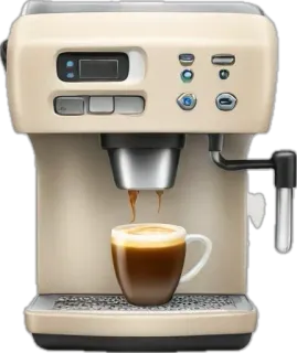 🤩 espresso machine, coffee, drink, caffeine, kitchen appliance, beverage telegram sticker