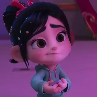 🦋 Vanellope von Schweetz Wreck-It Ralph vanellope, wreck-it ralph, disney, cartoon, character, movie whatsapp sticker