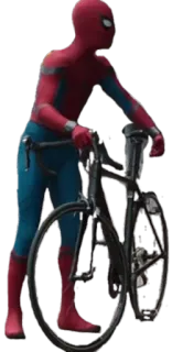 🚲 Spider-Man Spider-Man, vélo, super-héros, Marvel telegram sticker