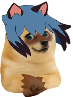 🐶 doge, meme, animale, cane, shiba inu, anime telegram sticker