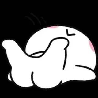 🤲 cartoon, middle finger, rude, offensive, gesture telegram sticker