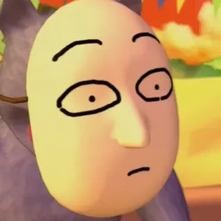 😶 Saitama One-Punch Man Saitama, One-Punch Man, Anime, Manga, Eroe, Maschera telegram sticker