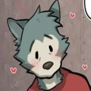 😳 Legoshi Beastars animal, wolf, anime, cartoon whatsapp sticker