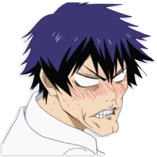 😡 Anime, Enojado, Molesto, Sudor, Hombre, Persona telegram sticker