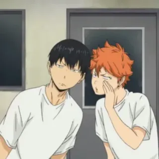 🏐 Hinata Shoyo Haikyuu!! anime, haikyuu, hinata shoyo, kageyama tobio, sports anime, volleyball, shonen whatsapp sticker