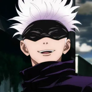 🎭 Gojo Satoru Jujutsu Kaisen Anime, Mangá, Gojo, Satoru, Jujutsu, Personagem telegram sticker