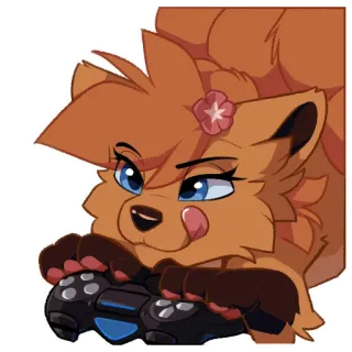 🎮 Vulpix Pokémon whatsapp sticker
