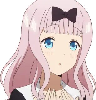 😟 Chika Fujiwara Kaguya-sama: Love Is War Anime, Chika, Fujiwara, Love is War, Kawaii, Dễ thương, Manga whatsapp sticker
