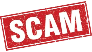 ❌ SCAM Betrug, Schwindel, Warnung, Stempel, Gefahr, Rot telegram sticker