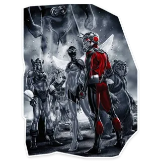 😜 ant-man, marvel, superbohater, komiks, postacie, grafika, fikcja telegram sticker