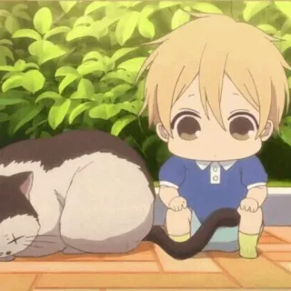 😐 Anime, Mèo, Trẻ em, Dễ thương, Hoạt hình telegram sticker