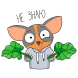 🤷♀ Dibujos animados, Ratón, Hojas, Lindo, Animal telegram sticker