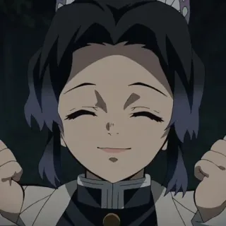 💜 Shinobu Kocho Demon Slayer Anime, Demon Slayer, Shinobu Kocho, Manga, Motyl, Uśmiechnięty telegram sticker