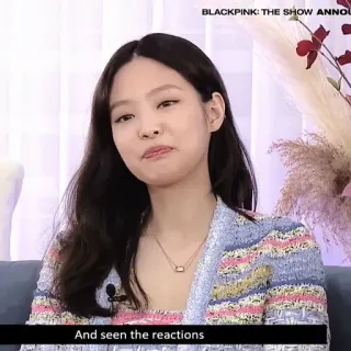 🍬 Jennie BLACKPINK: THE SHOW BLACKPINK: THE SHOW ANNOU เคป็อป, นักร้อง, Blackpink, เจนนี่ คิม, เพลงป๊อปเกาหลี, ไอดอล, คนดัง telegram sticker