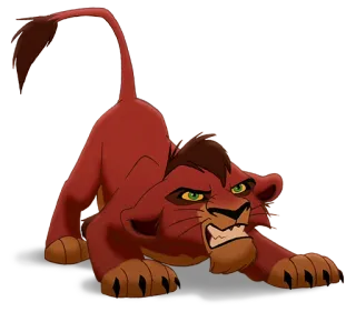 😡 Scar The Lion King lion, scar, disney, animation, evil whatsapp sticker