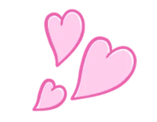 💕 hearts, love, pink, sweet, cute, romantic telegram sticker