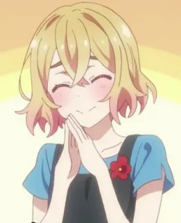 🙏 anime, girl, cute, cartoon, character whatsapp sticker