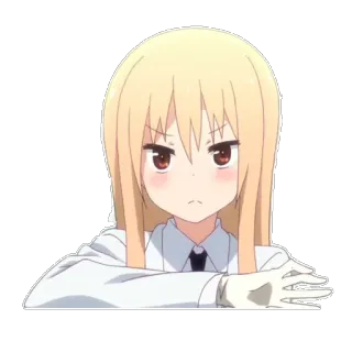 😠 动漫, 漫画, 女孩, 可爱, 贴纸 whatsapp sticker