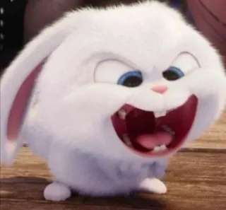 👻 Snowball The Secret Life of Pets bunny, rabbit, cartoon, animal, cute, Snowball, The Secret Life of Pets telegram sticker