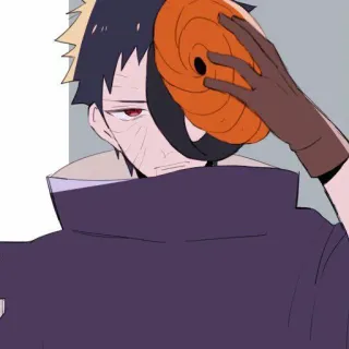 🤝 Tobi (Obito Uchiha) Naruto anime, manga, Tobi, Obito Uchiha, Naruto telegram sticker