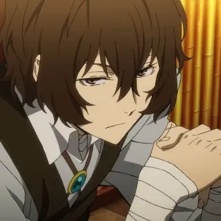 🍩 Osamu Dazai Bungou Stray Dogs Anime, Manga, Bungou Stray Dogs, Osamu Dazai, Dazai, Karakter, Fiksi telegram sticker