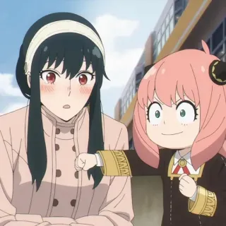 🥜 Anya Forger Spy x Family anime, cute, family, spy, forger, anya, yor, tv show, cartoon whatsapp sticker