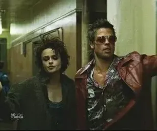 🧼 Tyler Durden Fight Club película, fight club, brad pitt, helena bonham carter, violencia telegram sticker