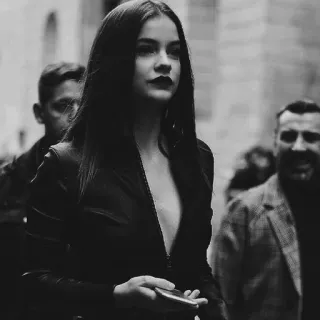 🖇 Barbara Palvin 모델, 패션, 여자, 인물사진, 흑백, 연예인 whatsapp sticker