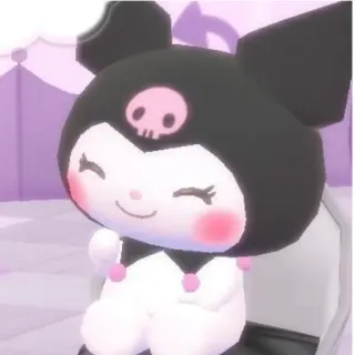 🥰 Kuromi Kuromi, Sanrio, Anime, Dibujos animados, Personaje telegram sticker
