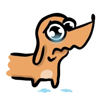 🥺 cachorro, triste, desenho animado, animal, fofo, filhote whatsapp sticker