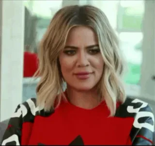 🍟 Khloe Kardashian reality show, celebrità, persona, bionda, donna telegram sticker