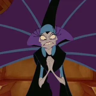 🍂 Yzma The Emperor's New Groove Yzma, Disney, villano, El emperador y sus locuras, dibujos animados, malvado telegram sticker