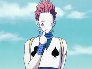 🤔 Hisoka Hunter x Hunter Anime, Villano, Mago, Cazador, Payaso whatsapp sticker