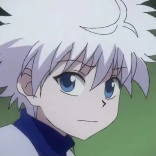 ⚡️ Killua Zoldyck Hunter x Hunter Аниме, Киллуа, Hunter x Hunter, белые волосы, мальчик, мультфильм telegram sticker