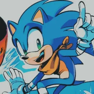 😃 Sonic the Hedgehog Соник, Ёж, Синий, Животное, Мультфильм telegram sticker