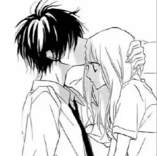 ☺️ Anime, Manga, Bacio, Amore, Coppia, Romance, Carino telegram sticker