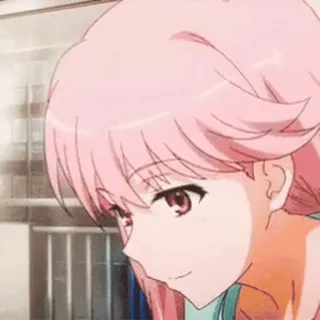 🐱 Anime, Capelli rosa, Manga, Animato, Ragazza telegram sticker