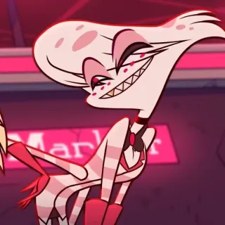 🌟 Angel Dust Hazbin Hotel 악마, 거미, Hazbin Hotel, 만화, 애니메이션 telegram sticker