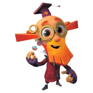 👴 卡通, 人物, 教授, 老师, 眼镜, 动画 telegram sticker