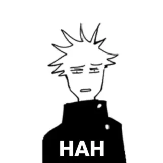 🗿 HAH animé, sarcastique, drôle, mème telegram sticker