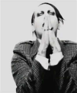 🙏 Marilyn Manson Marilyn Manson, Sänger, Gothic, Promi, Musik telegram sticker