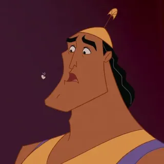 🍂 Kronk The Emperor's New Groove Disney, animado, personaje, expresión, Kronk, comedia telegram sticker