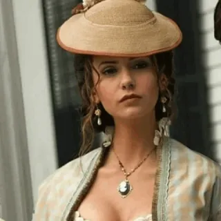 💄 woman, hat, dress, portrait, fashion telegram sticker