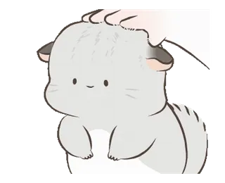 😍 imut, binatang, chibi, kartun, hewan peliharaan, kucing, senang telegram sticker