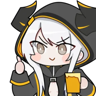 👍 アニメ, 飲酒, 角, 可愛い, ビール telegram sticker