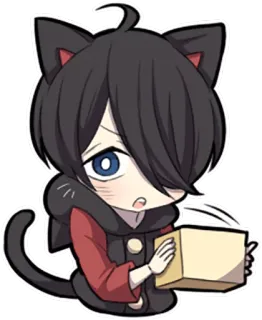 📦 애니메이션, 만화, 고양이, 귀여운, SD캐릭터, 귀여운 telegram sticker