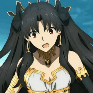 😦 Ishtar Fate/Grand Order Anime, Personaje, Ishtar, Fate/Grand Order, Videojuego, Fantasía telegram sticker