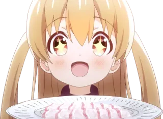 🤩 Anime, Jedzenie, Słodkie, Postać, Kawaii whatsapp sticker