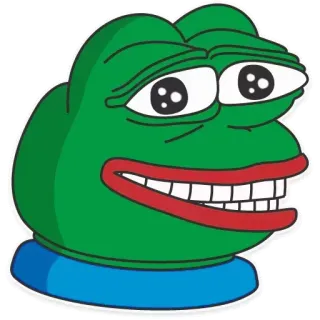 😃 Pepe the Frog pepe, rana, meme, meme de internet, cultura de internet telegram sticker